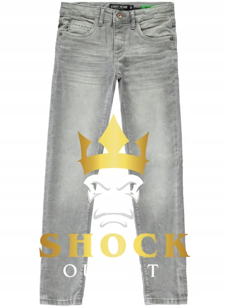 D5E404 SZARE SPODNIE JEANSOWE BURGOS SLIM FIT CARNS JEANS 128