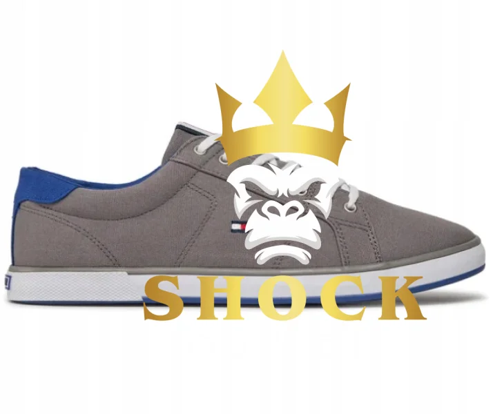 E0B10 TENISÓWKI HARLOW 1D FM0FM00596 SZARY TOMMY HILFIGER 41