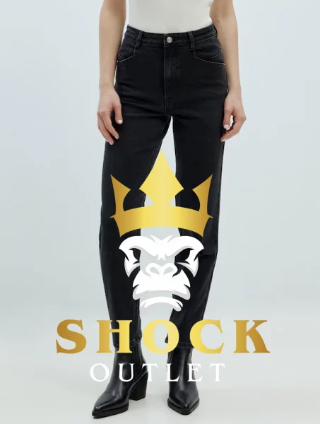 G2C110 CZARNE JEANSOWE SPODNIE EDITED XL