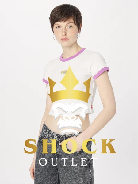 C4B122 BIAŁY CROP TOP LEVI'S S