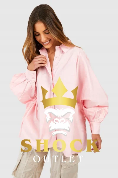 C1C110 RÓŻOWA KOSZULA OVERSIZE BOOHOO XS