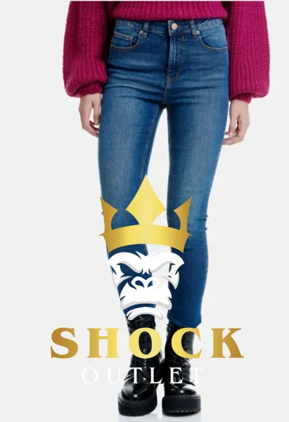 B7A102 NIEBIESKIE SPODNIE JEANSOWE SUPER SKINNY HIGH RISE FUNKY BUDDHA 26