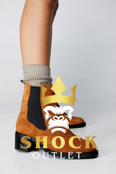 C5B011 BRĄZOWE ZAMSZOWE BOTKI BOOHOO 39