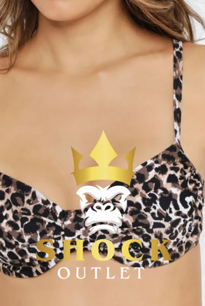 C6A106 GÓRA OD BIKINI W PANTERKĘ LASCANA 38D