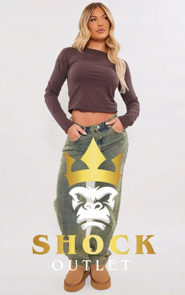 B7B006 DAMSKIE SPODNIE JEANSOWE PRETTYLITTLETHING XL