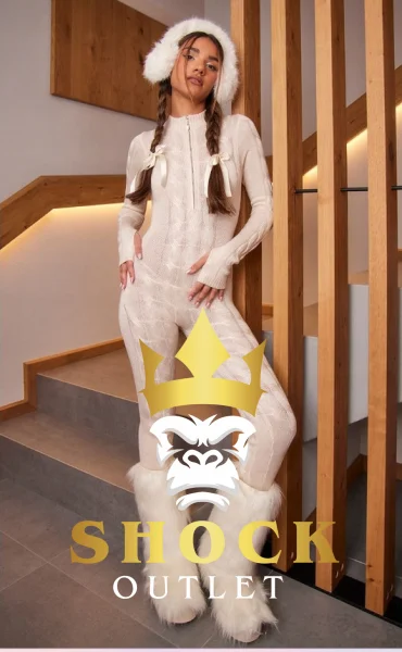 B4D207 JASNY SWETROWY KOMBINEZON PRETTYLITTLETHING M
