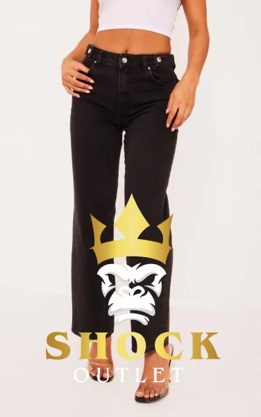 G3A007 CZARNE SPODNIE JEANSOWE PRETTYLITTLETHING M