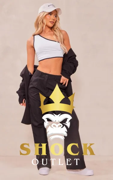 C8B302 BIAŁY TOP NA JEDNO RAMIĘ PRETTYLITTLETHING XL