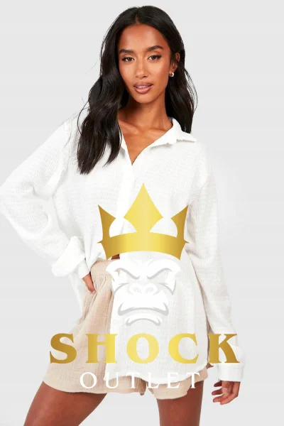C9C005 BIAŁA KOSZULA OVERSIZE BOOHOO XS