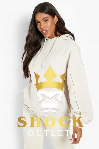 C10D06 BEŻOWA BLUZA Z KAPTUREM BOOHOO XL