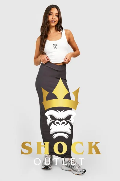 D3A307 SZARA SPÓDNICA MAXI BOOHOO XS