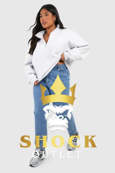 A0C001 NIEBIESKIE SPODNIE JEANSOWE BOOHOO XXL