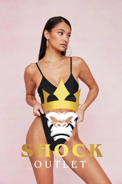 C5C249 CZARNA GÓRA BIKINI TOP STANIK NASTY GAL XS