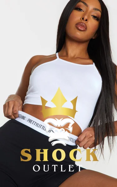 A8A220 BIAŁY CROP TOP PRETTYLITTLETHING XXS