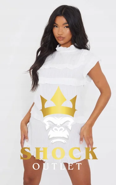 A8E111 BIAŁA SUKIENKA PRETTYLITTLETHING XXS