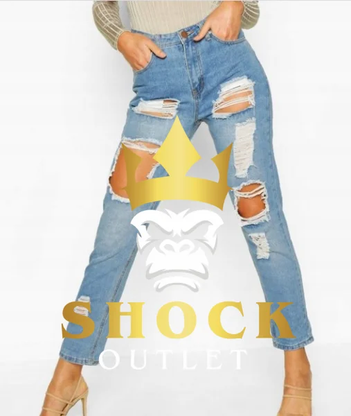 A3B101 MOM JEANS BOOHOO L