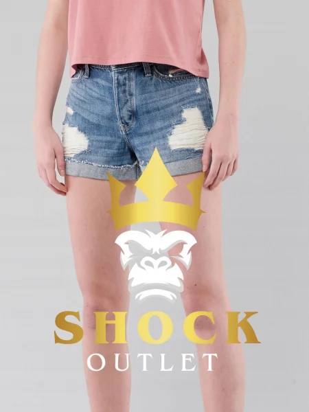 A2A107 SPODENKI JEANSOWE MOM SHORT HOLLISTER 25