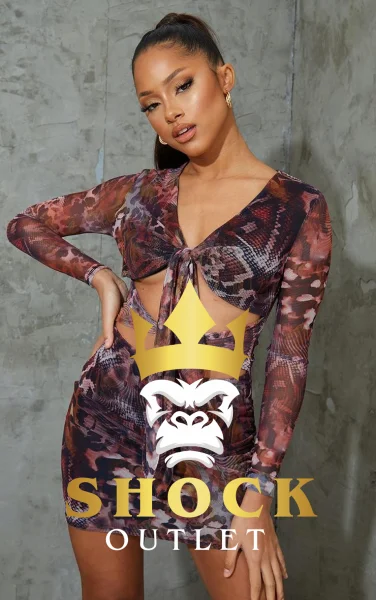 A2E102 SUKIENKA WIĄZANA MINI PRETTYLITTLETHING XXL