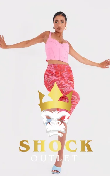 A6E001 RÓŻOWA SPÓDNICA PRETTYLITTLETHING XXL