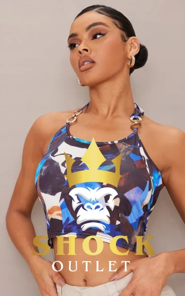 C0D029 NIEBIESKI TOP PRETTYLITTLETHING XXS