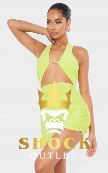A1D119 LIMONKOWA SUKIENKA PRETTYLITTLETHING M