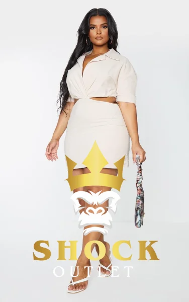 A2C213 SUKIENKA Z WYCIĘCIEM PRETTYLITTLETHING 3XL