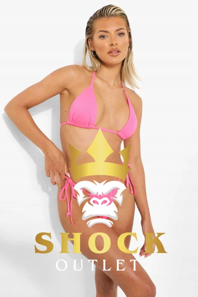 A8B004 DÓŁ OD BIKINI RÓŻOWE MAJTKI BOOHOO M
