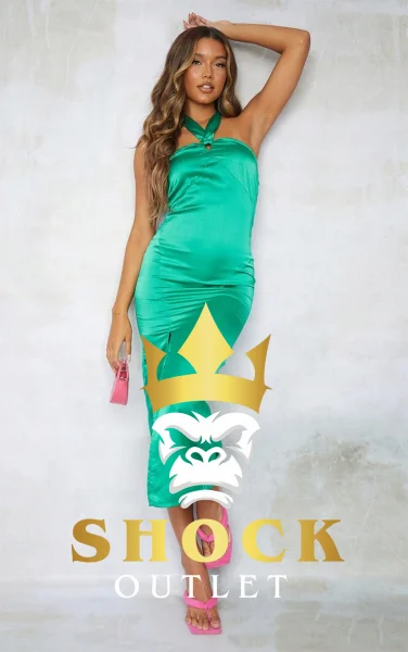 B6B206 SATYNOWA SUKIENKA PRETTYLITTLETHING S