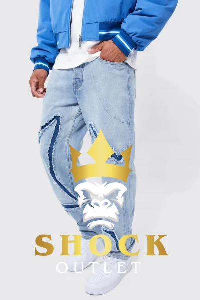 B8A107 NIEBIESKIE SPODNIE JEANSOWE BOOHOOMAN 32