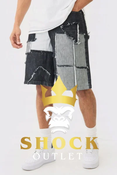 A6B204 CZARNE KRÓTKIE SPODENKI JEANSOWE BOOHOOMAN 36