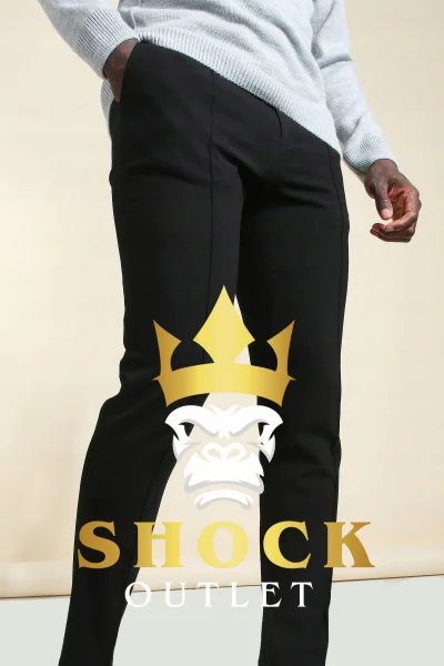 D0C114 CZARNE SPODNIE ELEGANCKIE BOOHOO 34