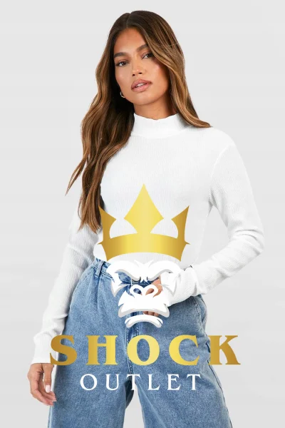 D4C101 BIAŁA BLUZKA GOLF BOOHOO XS