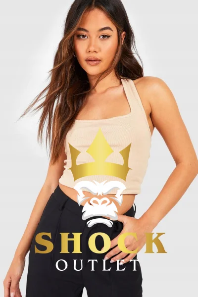 C6E015 BEŻOWY TOP BOOHOO XL
