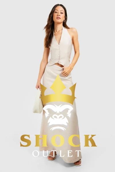 C7E003 SPÓDNICA MAXI Z WYCIĘCIEM BOOHOO XXL