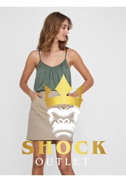 D4C203 ZIELONA BLUZKA NA RAMIĄCZKACH VERO MODA 3XL/4XL