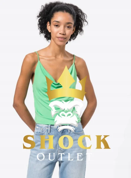 D4A101 ZIELONA KOSZULKA NA RAMIĄCZKACH VERO MODA XL