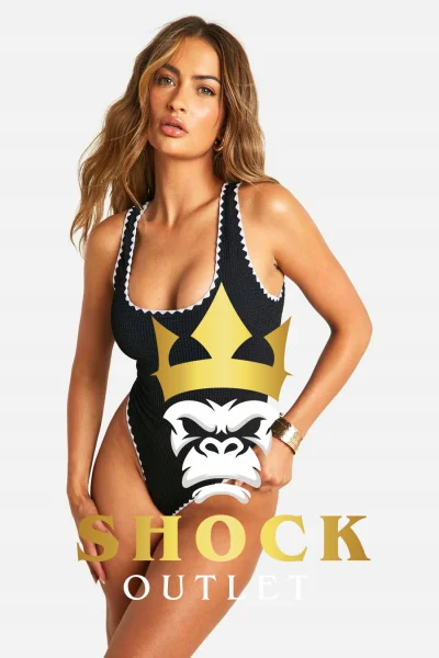 C5C221 CZARNY JEDNOCZĘŚCIOWY STRÓJ KĄPIELOWY BOOHOO XS