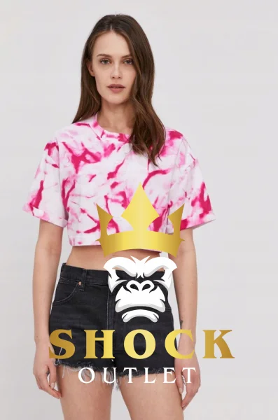 A1B225 RÓŻOWY KRÓTKI CROP TOP MARBLE CALVIN KLEIN JEANS M