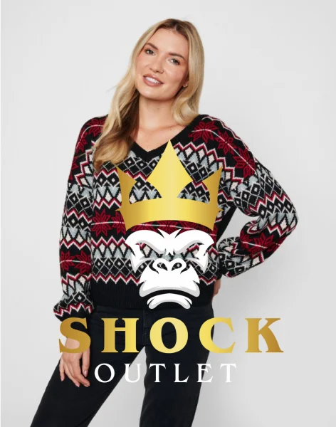 A2G001 CZARNY ŚWIĄTECZNY SWETER JULIET THREADBARE S