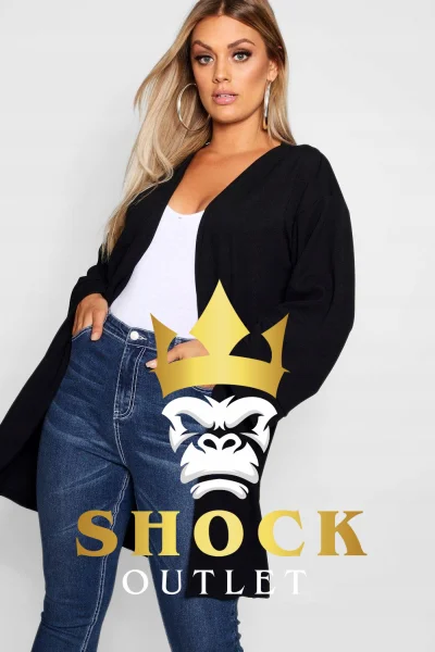 C9E004 CZARNA NARZUTKA PLUS SIZE BOOHOO XXL