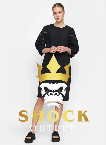 C9A007 CZARNA LUŹNA SUKIENKA ESME STUDIOS S
