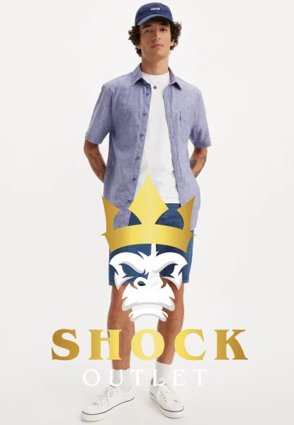 A3F211 NIEBIESKIE KRÓTKIE SPODENKI JENSOWE 501 LEVI'S 32