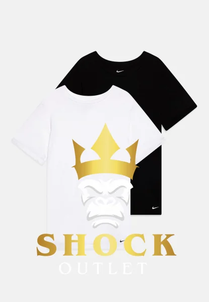 A6A111 2PAK BIAŁY CZARNY T-SHIRT NIKE 164