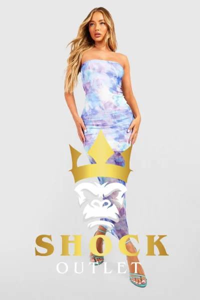 D1A008 FIOLETOWA SIATECZKOWA SUKIENKA MAXI W KWIATY BOOHOO XL