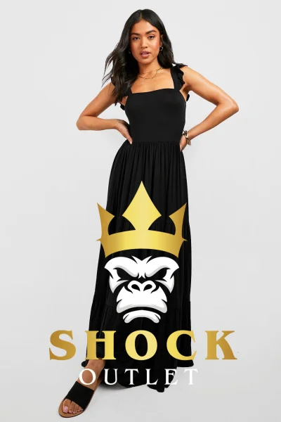 D1A032 CZARNA SUKIENKA PETITE MAXI BOOHOO S
