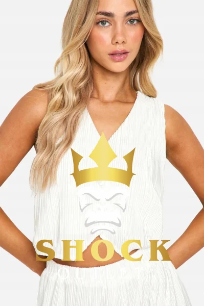 D2D018 BIAŁY TOP KAMIZELKA BOOHOO XL