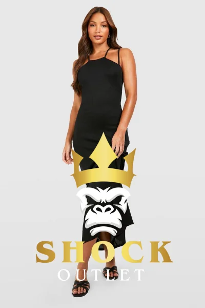 C1B113 CZARNA SUKIENKA MAXI TALL BOOHOO XS