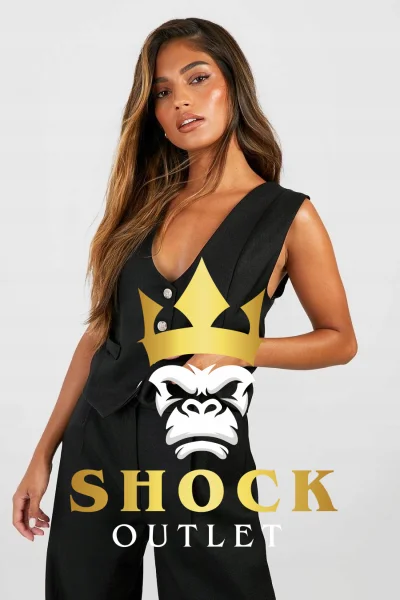 D1B325 CZARNA ELEGANCKA KAMIZELKA BOOHOO XS