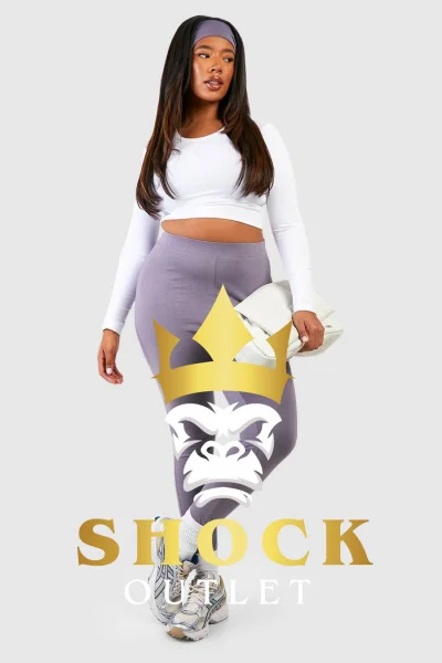 A8A109 SZARE LEGGINSY SPORTOWE BOOHOO 7XL