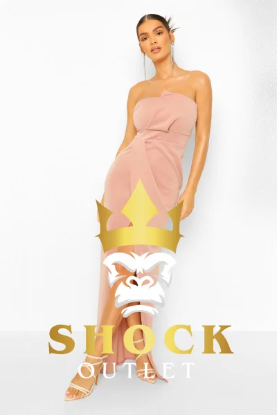 C1D123 RÓŻOWA SUKIENKA MAXI ELEGANCKA BOOHOO 3XL